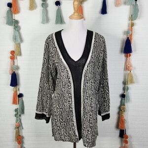 La Blanca Black and White Swim Cover